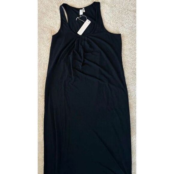 BARE NECESSITIES - NWT - L Sz XS Relax, Recharge Long Chemise Lounge Dress/BLACK - Picture 7 of 13